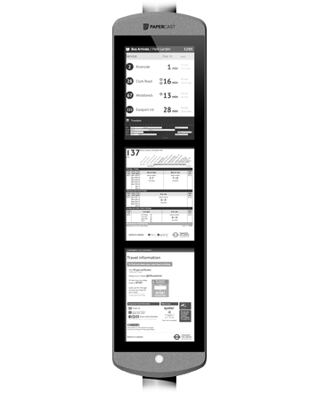 Papercast - Eigenständige Displays - 13 Zoll - Digital Signage-Lösung