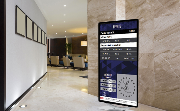 Digital-Signage-Lösungen im Hotel / Gewerbe und Restaurant von IAdea Deutschland