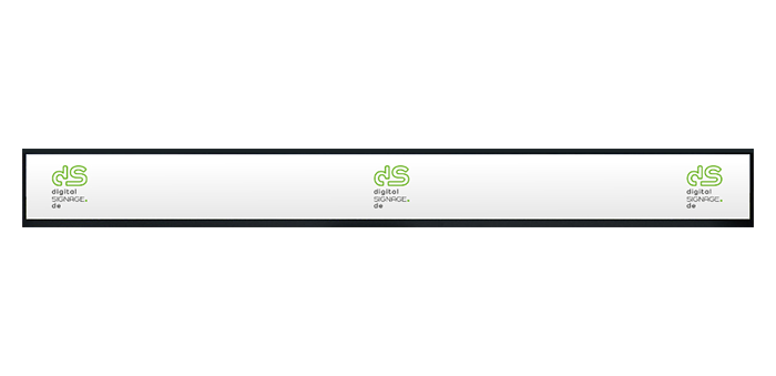 Digital Signage Stretch Display im ultrabreiten Format