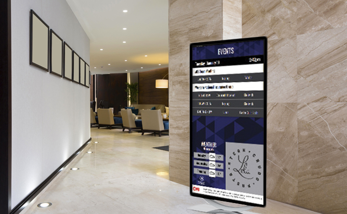 Digital-Signage-Lösungen im Hotel / Gewerbe und Restaurant von digitalSIGNAGE.de
