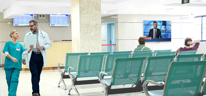 Digital Signage-Lösungen im Wartezimmer - IAdea Deutschland GmbH