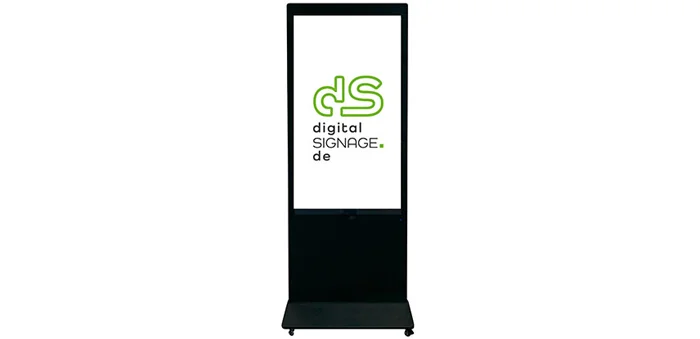 Digital Signage Stele für Empfang, Handel und Foyer