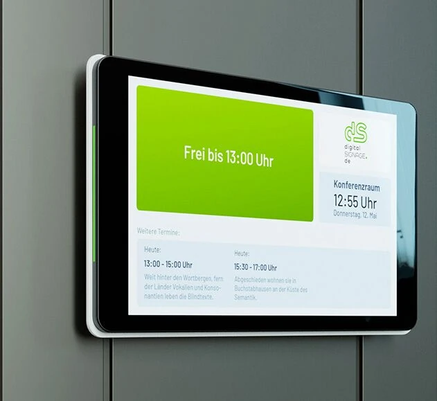 Digitale Türschilder