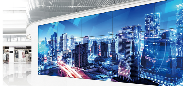 Combine several displays into one video wall